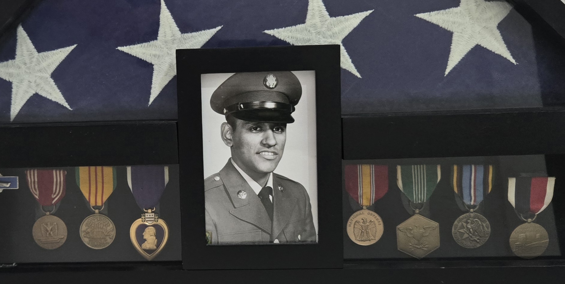 Pedro Vasquez Loredo Jr., formal military portrait with medals